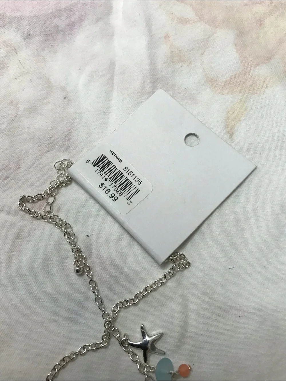 Periwinkle by Harlow Silver Tone Mermaid Core Pendant Sea Ocean Necklace 16”